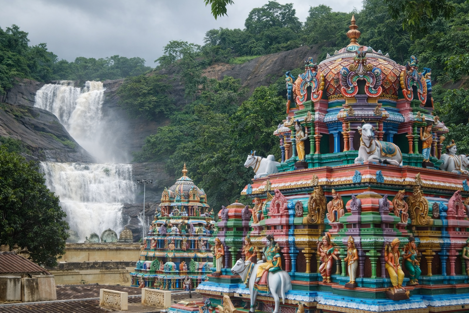 Faith and nature meet at Courtallam