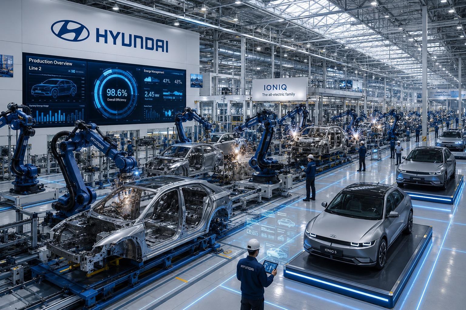 Robotic assembly lines building the next generation of EVs