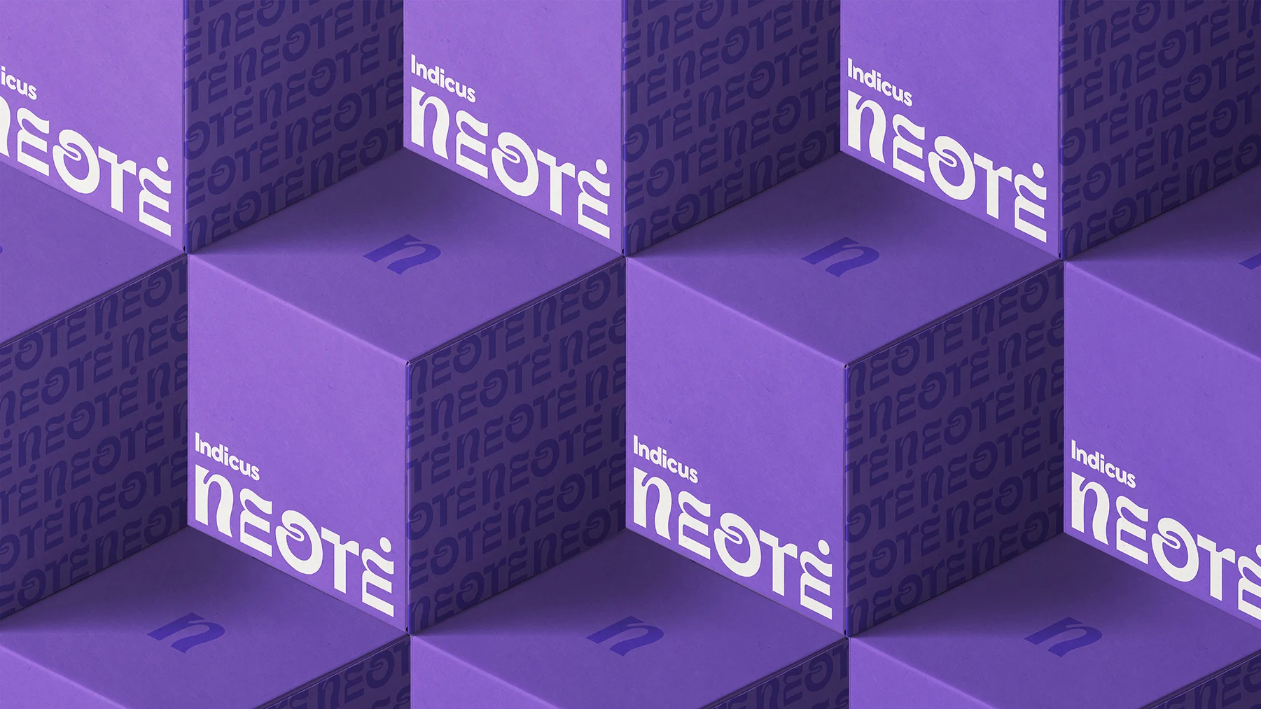 A bold, geometric brand language