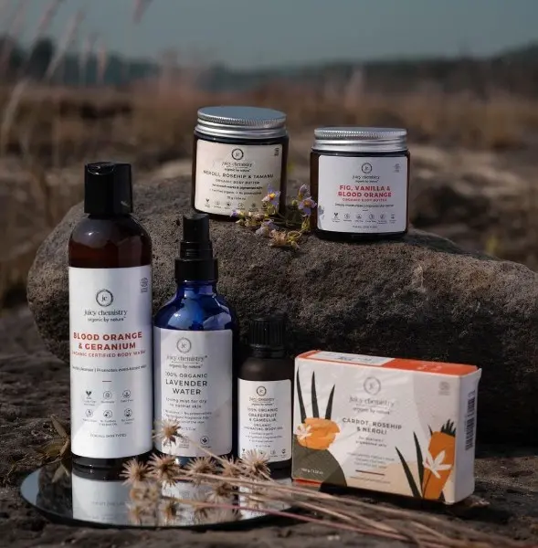 Certified-organic skincare, made in Coimbatore