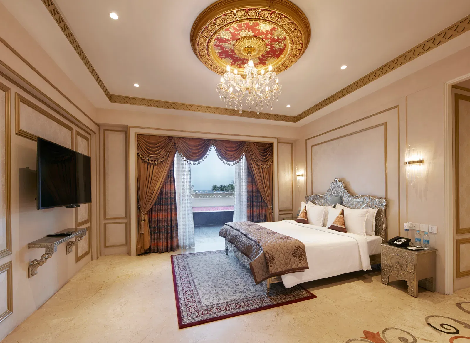 An opulent royal suite