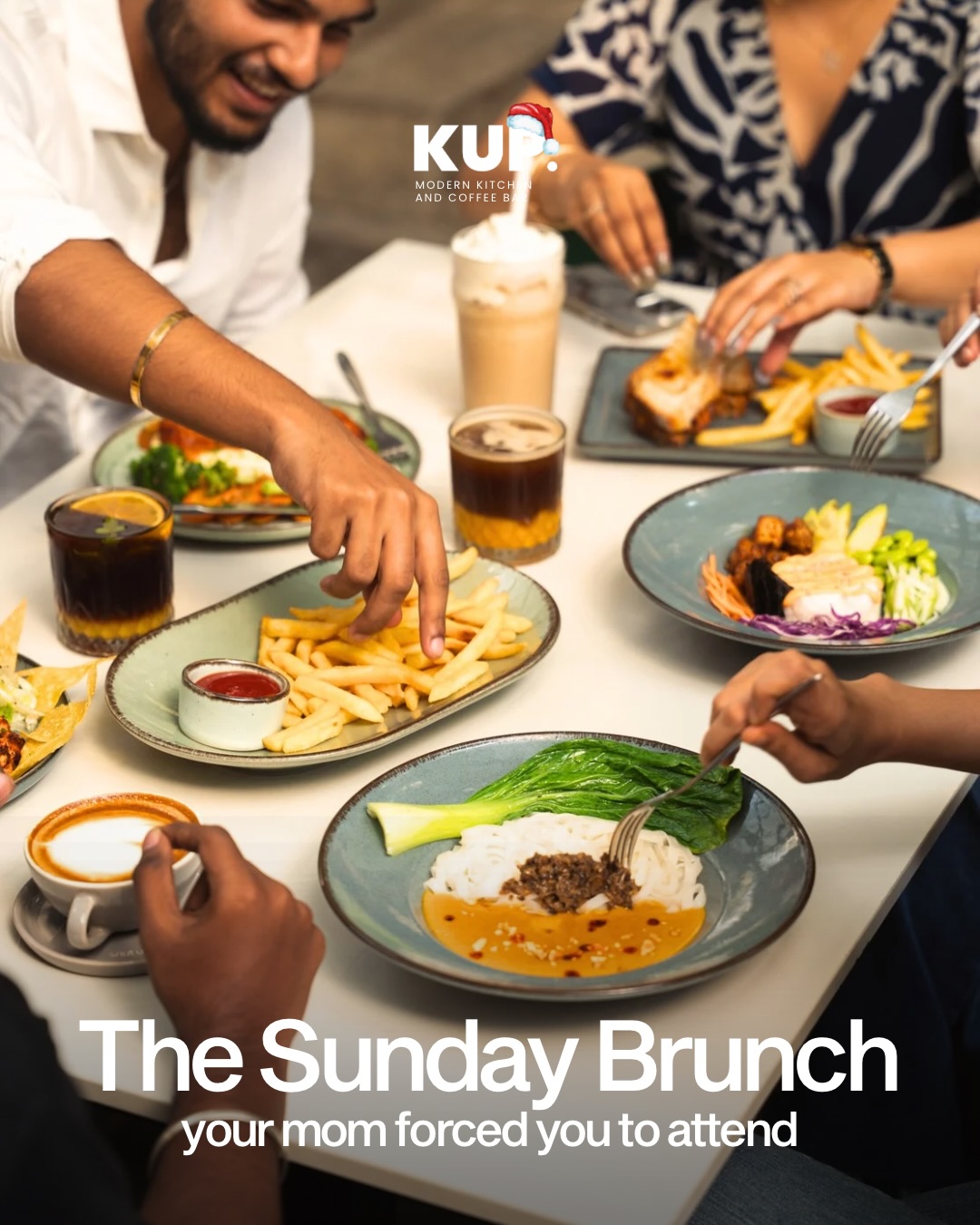 The Sunday brunch, made for sharing