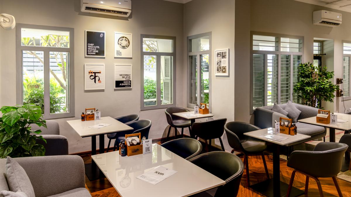 A relaxed, light-filled café interior
