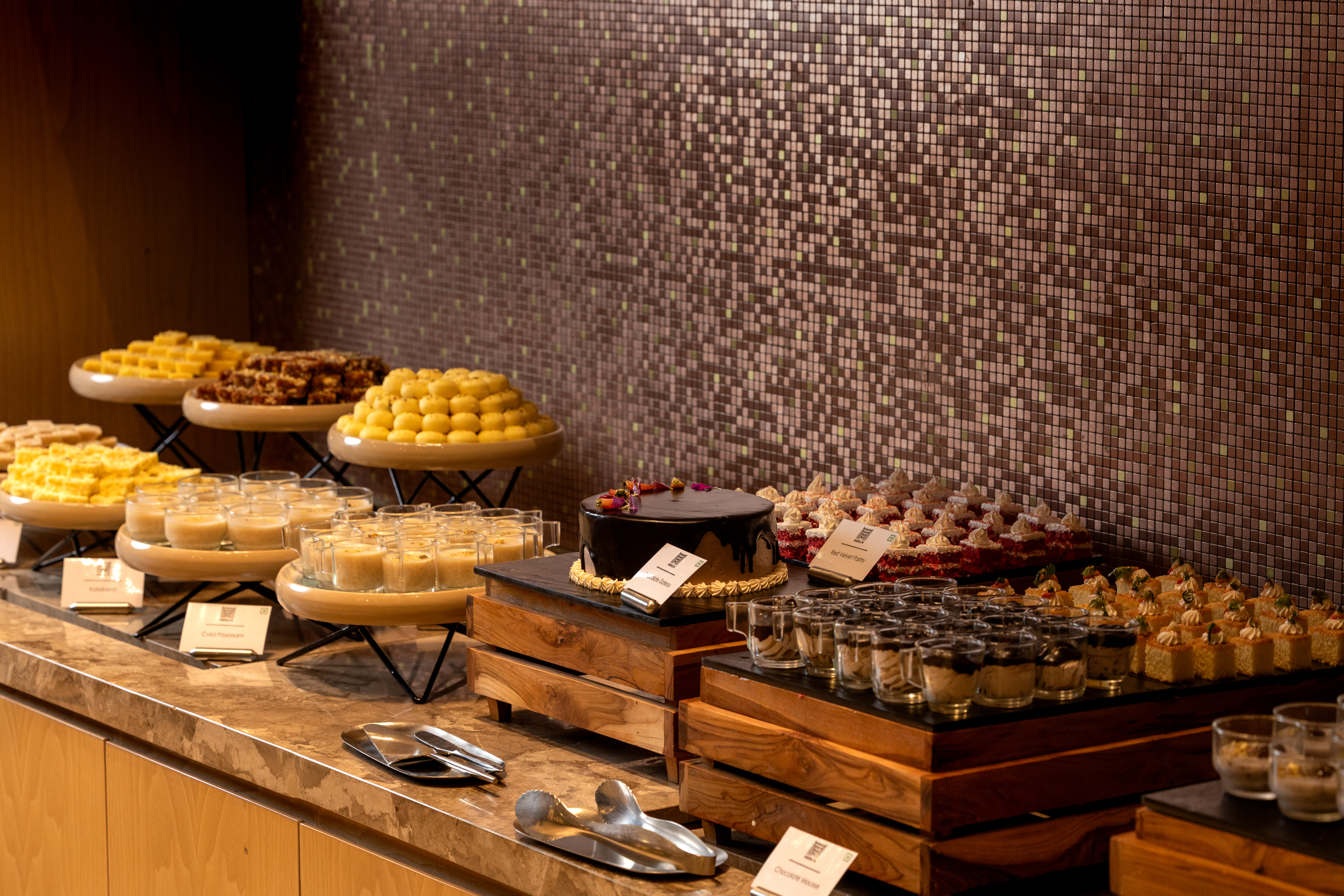 A lavish culinary spread across the hotel's restaurants