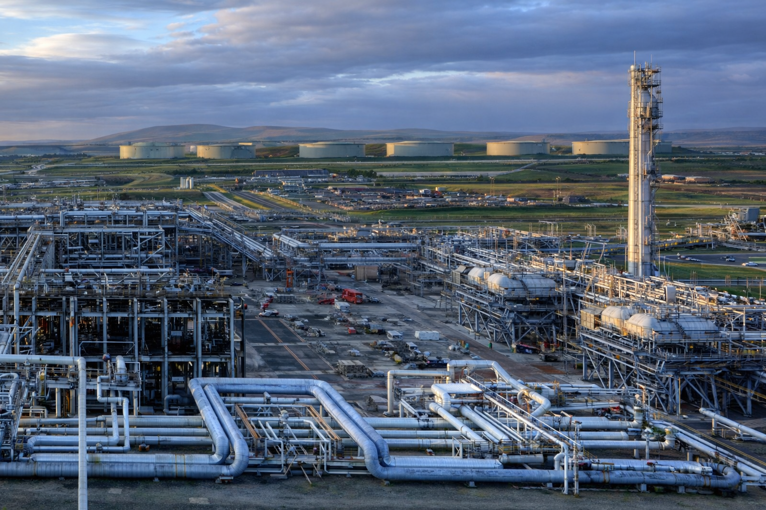 A modern industrial estate — the district's manufacturing engine
