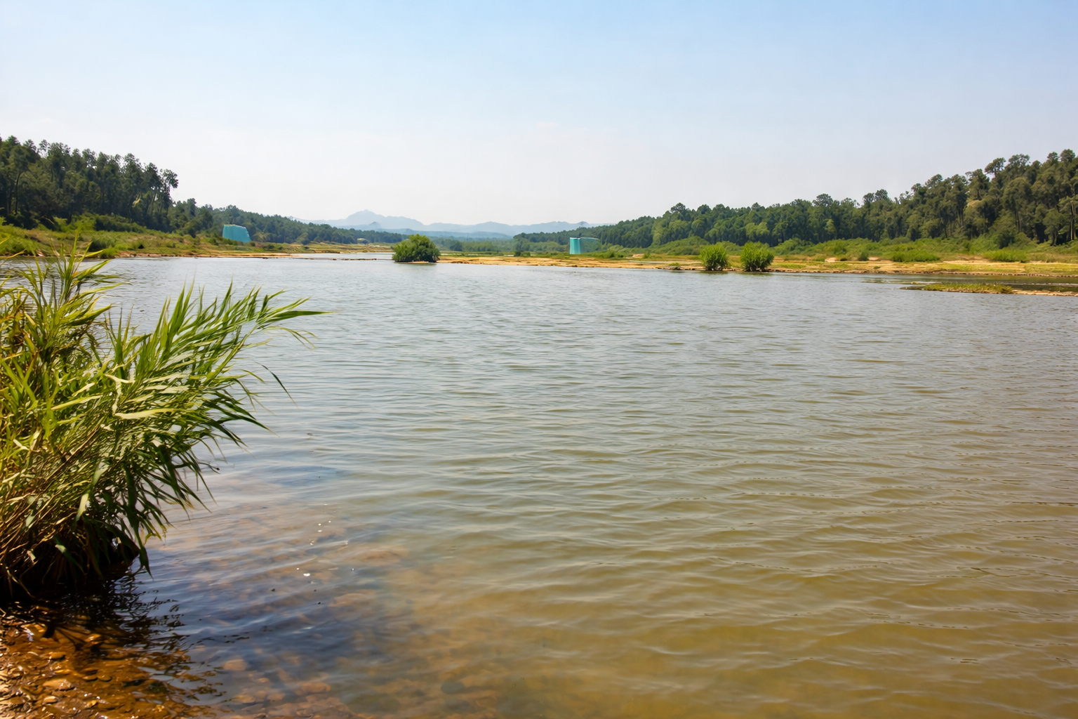 The Palar river landscape around Ranipet
