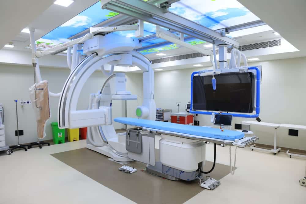 The interventional radiology team at work