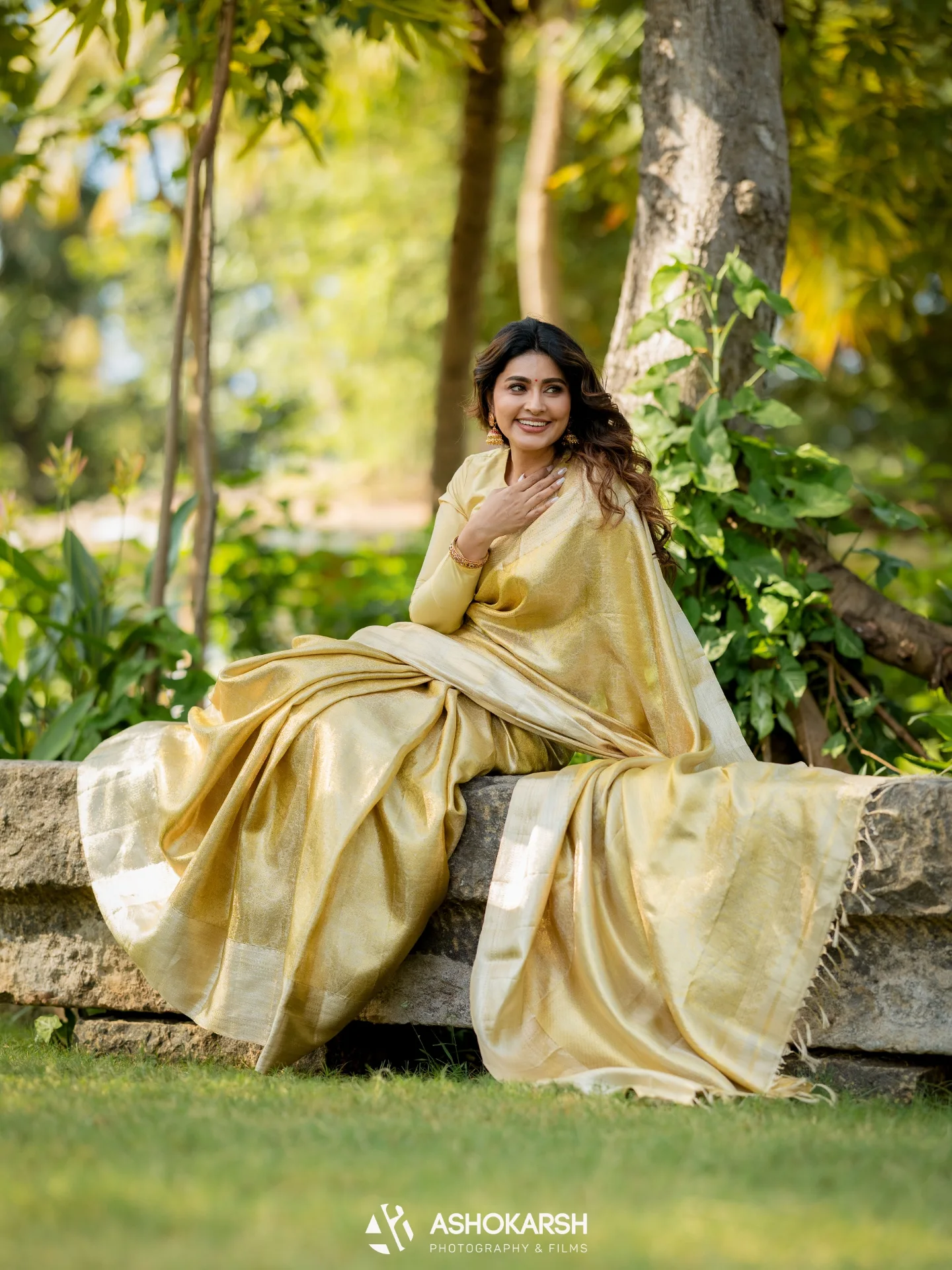 Understated gold — quiet luxury in silk