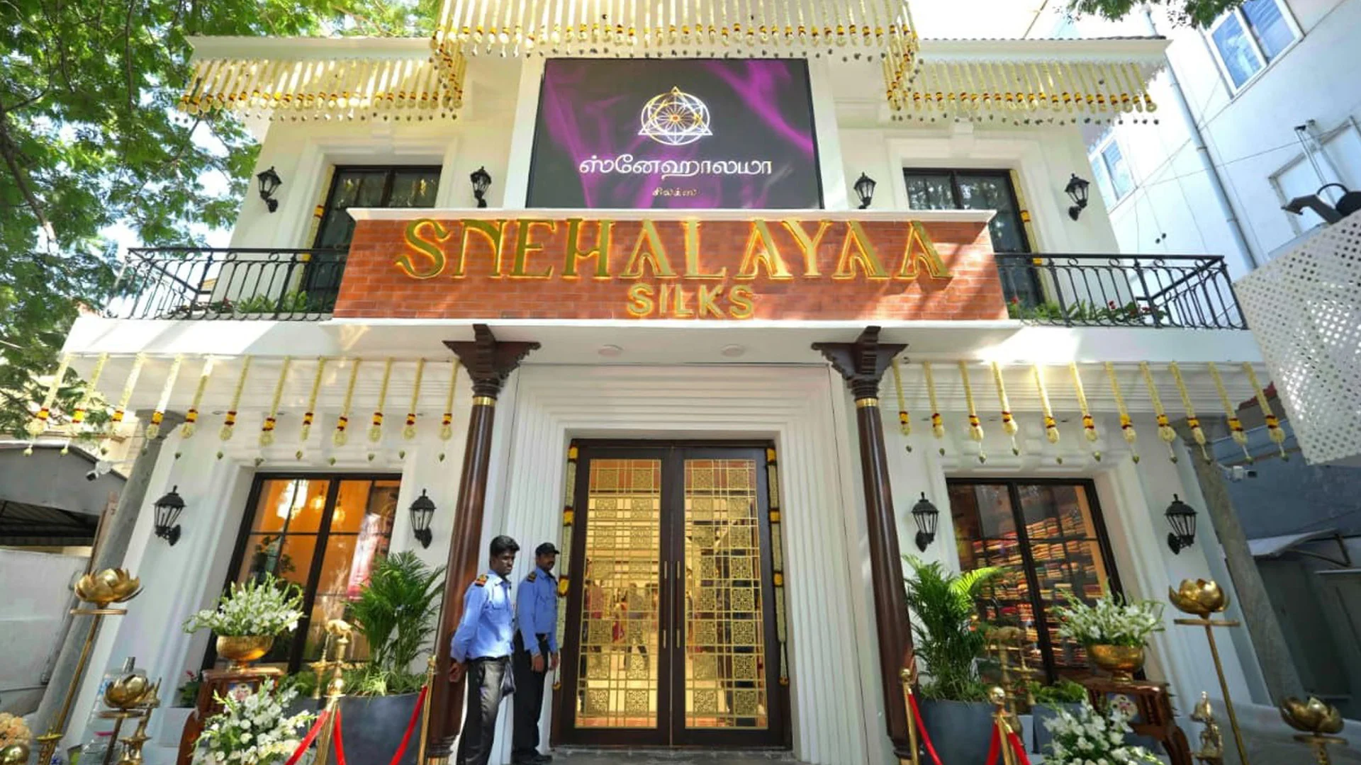 The Snehalayaa Silks showroom