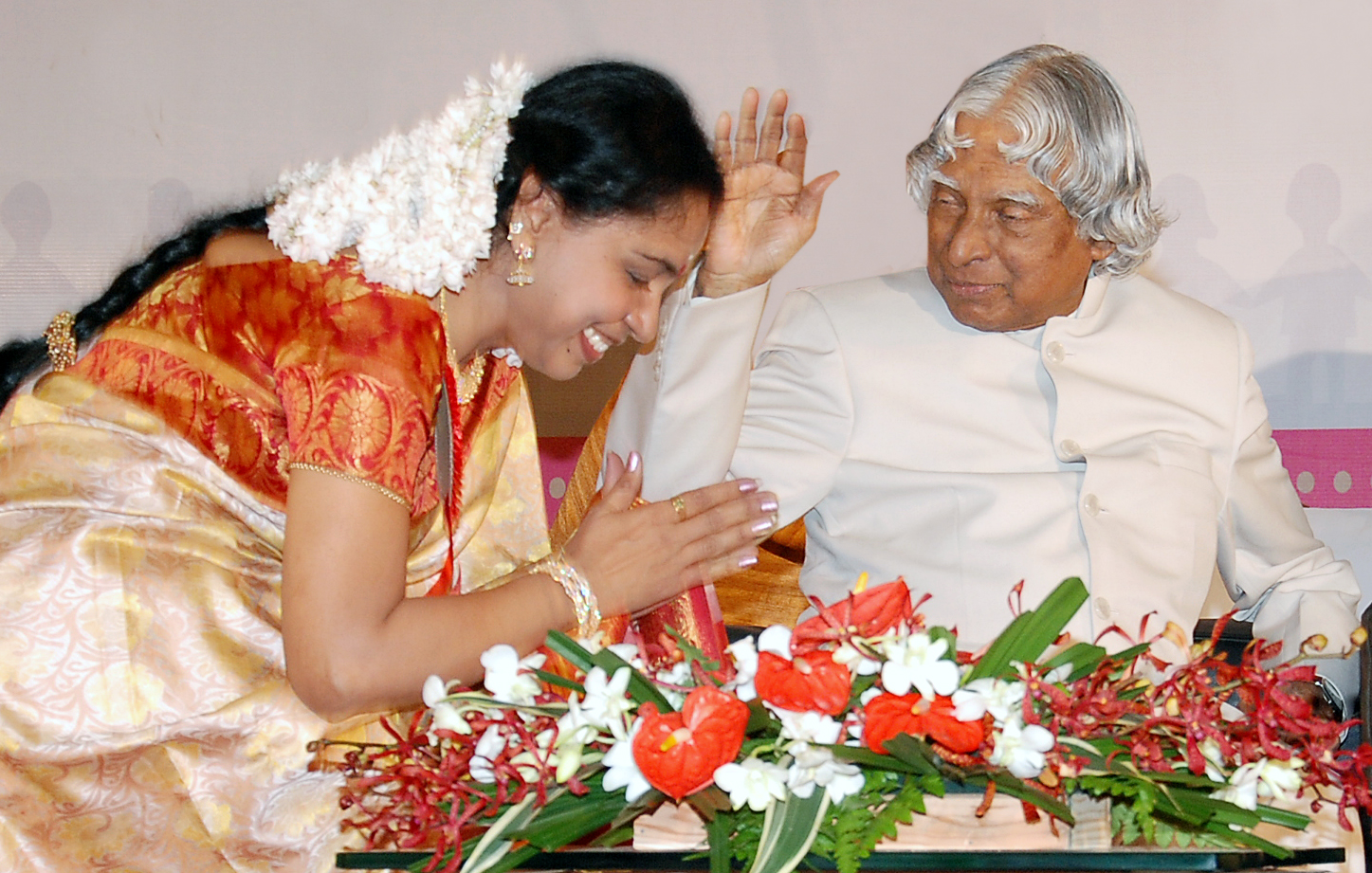 Felicitated by former President Dr. A. P. J. Abdul Kalam