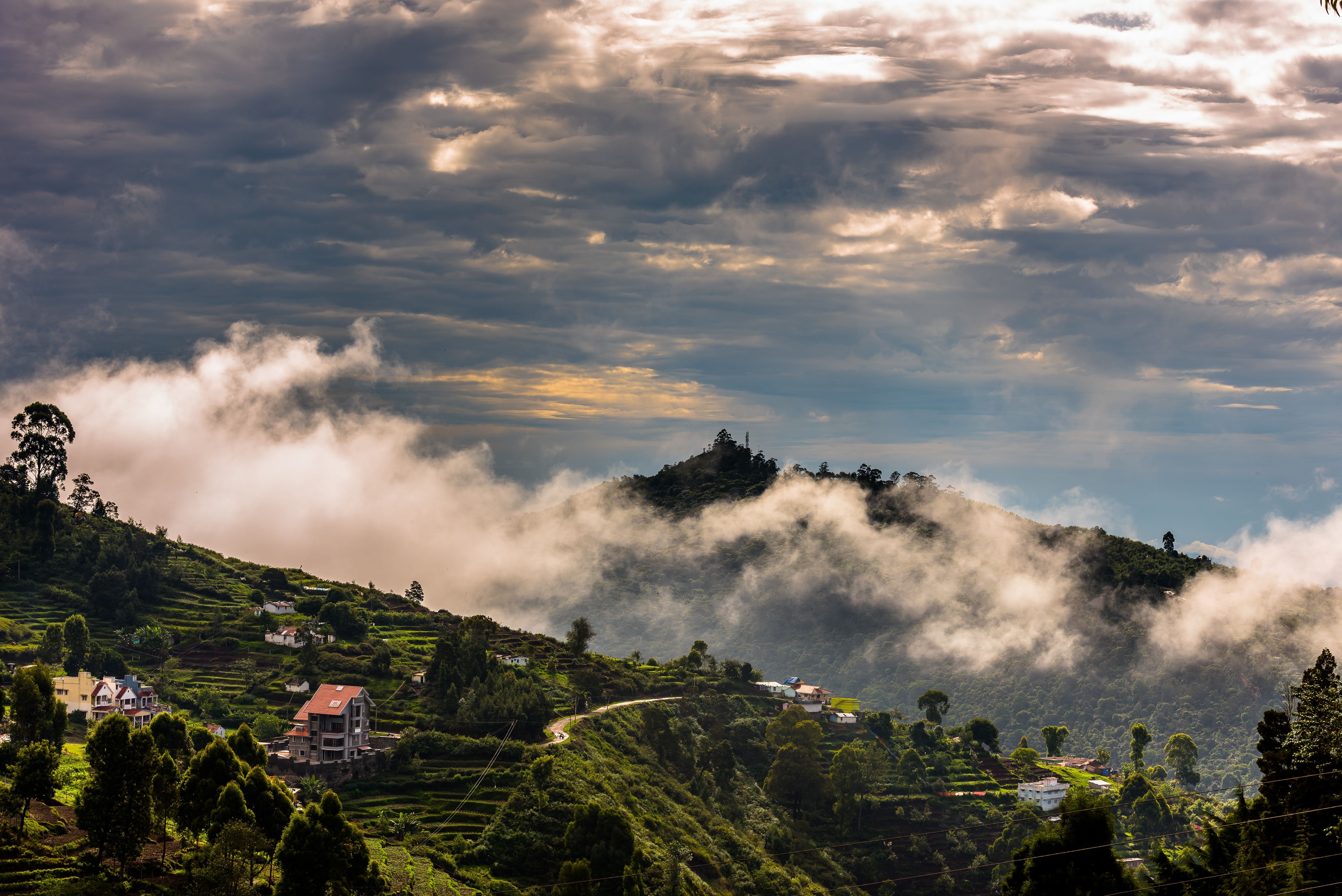 Mist over the Eastern Ghats hill stations