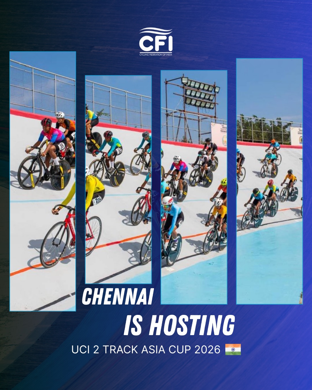 Chennai hosts the UCI Track Asia Cup 2026
